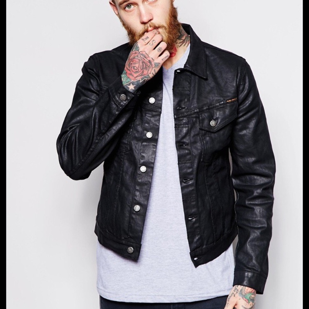 Nudie Jeans Denim Jacket Terry Coated